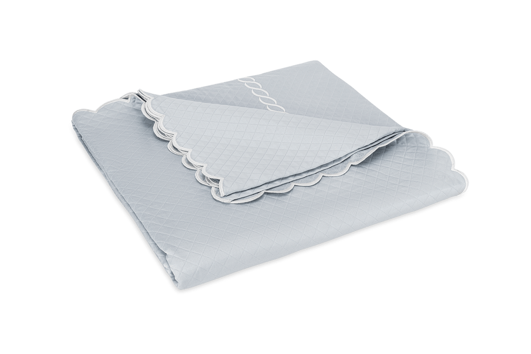 Classic Chain Scallop Matelassé Coverlet by Matouk