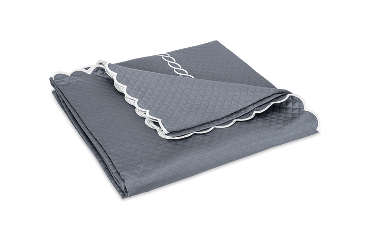 Classic Chain Scallop Matelassé Coverlet by Matouk