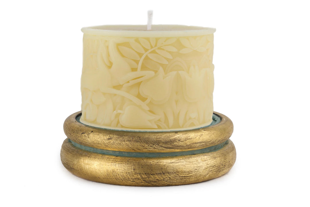 Gazelle Candle with Gilded Base