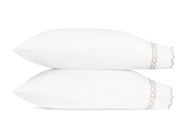 Classic Chain Scallop Pillowcase (pair)