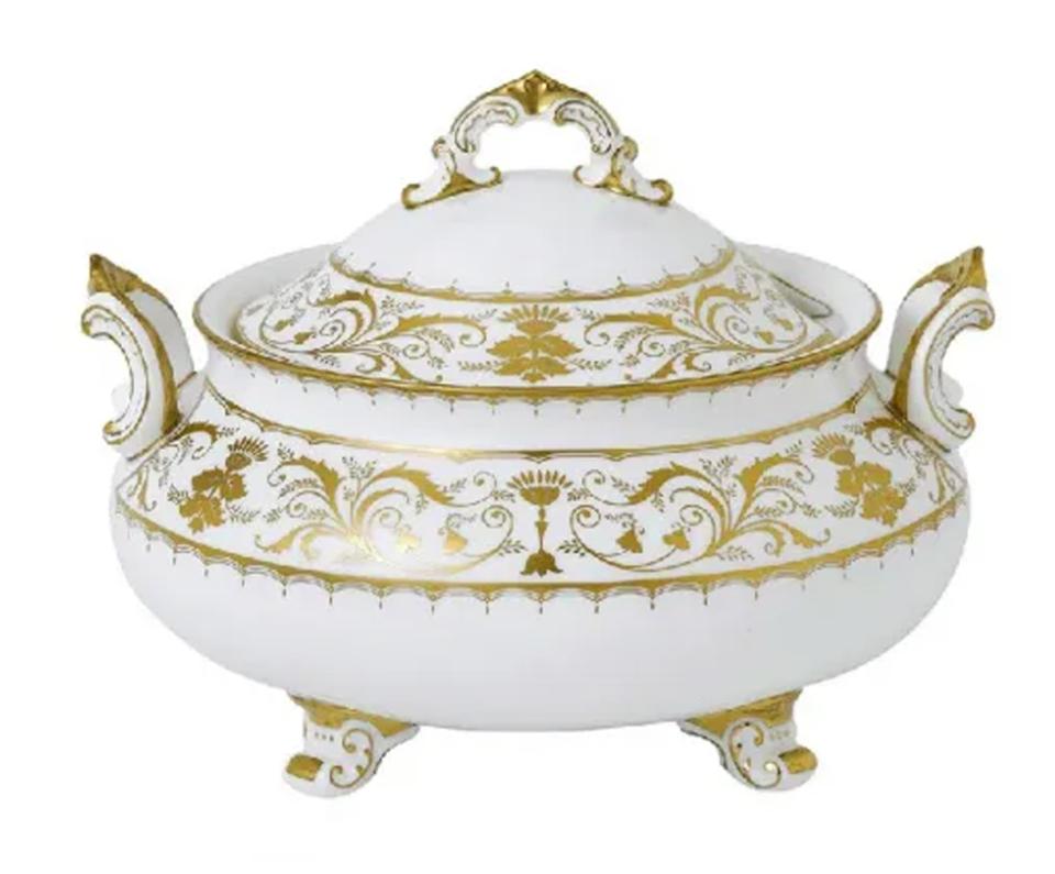 Darley Abbey White Soup Tureen &Cover