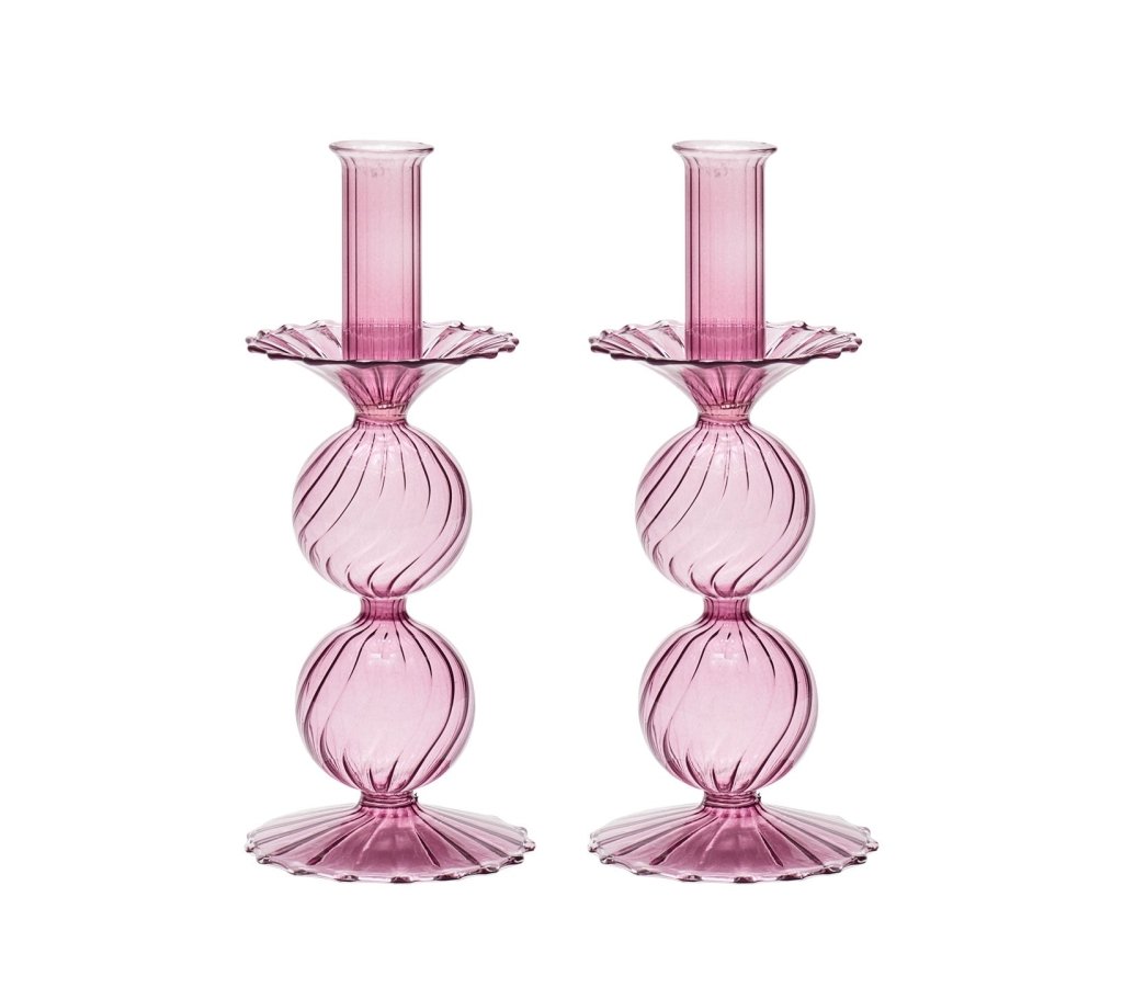 Bella Short Candle Holder,  Set of 2