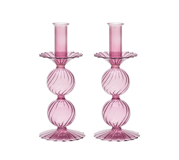 Bella Short Candle Holder,  Set of 2