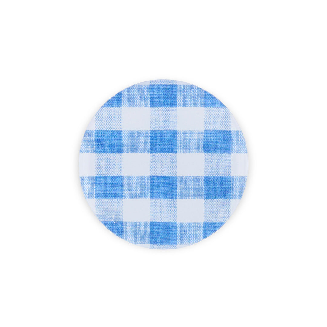 Mack Blue Gingham Coaster - S/4