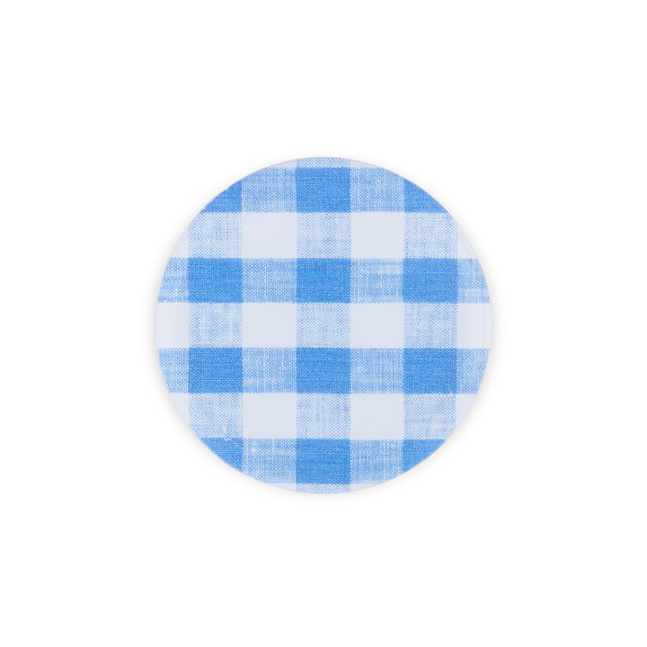Mack Blue Gingham Coaster - S/4