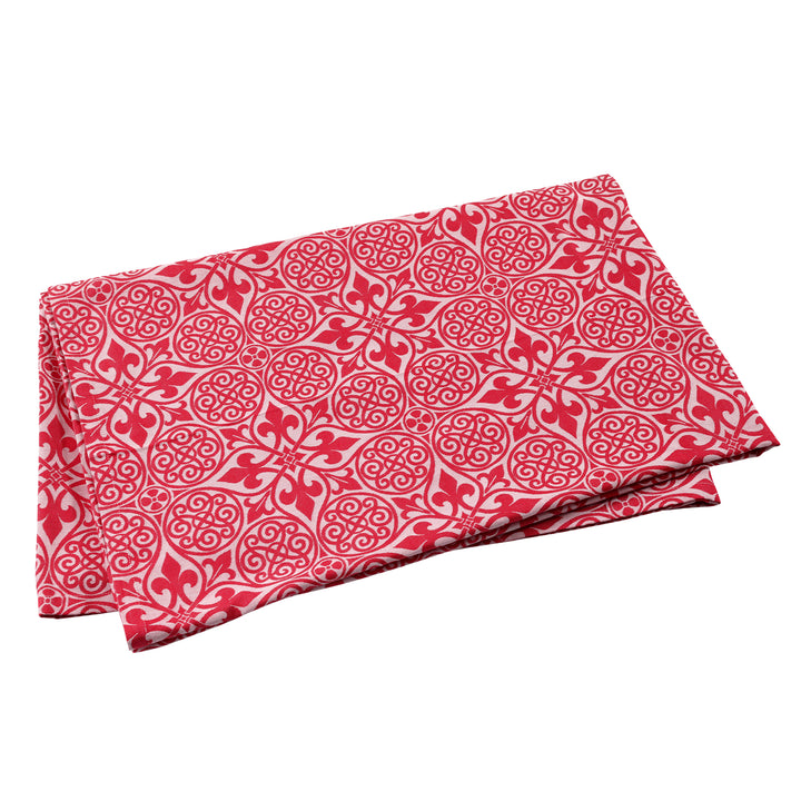 Damask Red Tablecloth