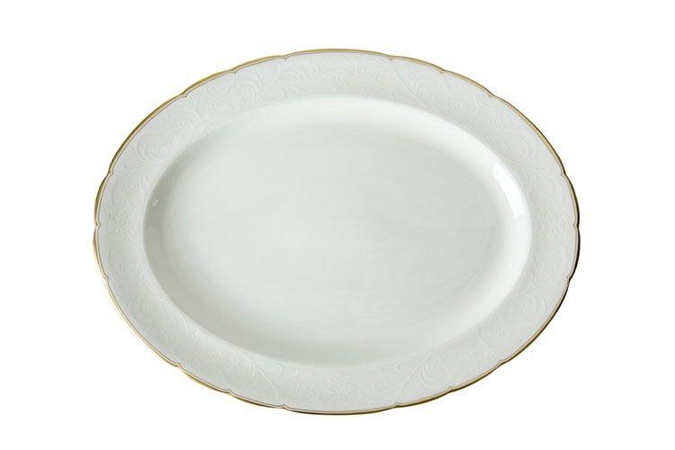 Darley Abbey Pure - Gold Large Oval Platter