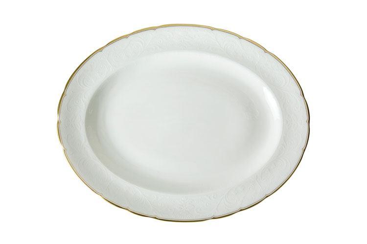 Darley Abbey Pure - Gold Small Oval Platter