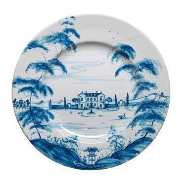 Country Estate Delft Blue Dinner Plate Main House