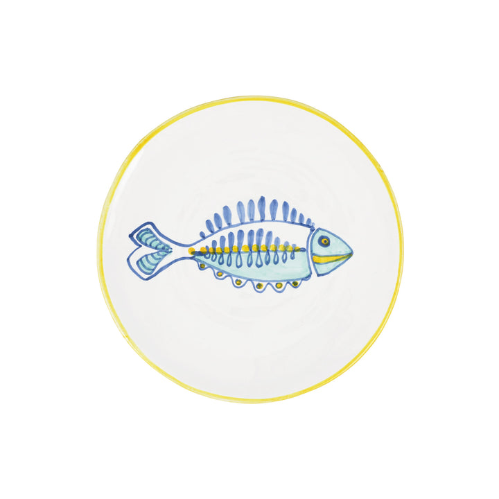 Elba's Fish Lined Fin Salad Plate