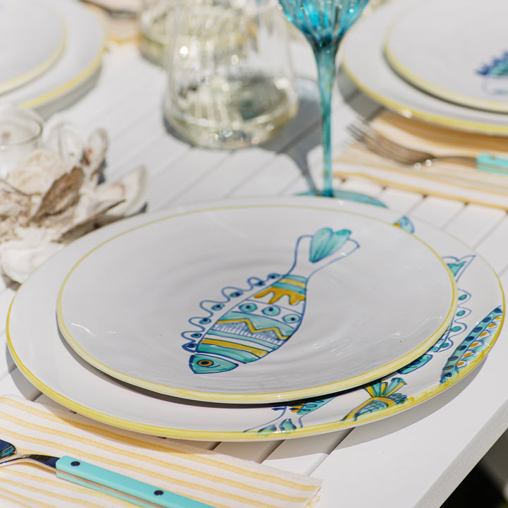 Elba's Fish Waved Fin Salad Plate