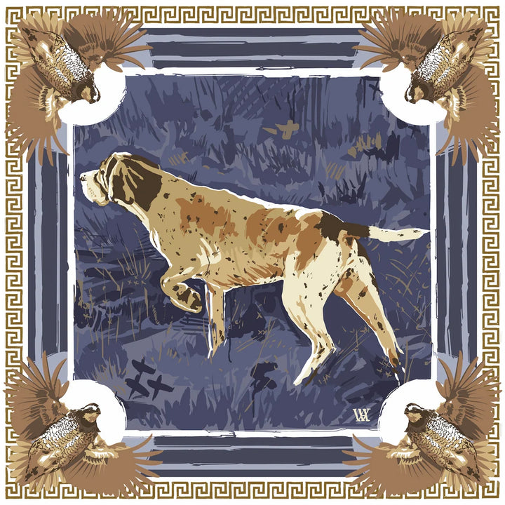 25x25" Pointing Strong Double-Sided Silk Scarf