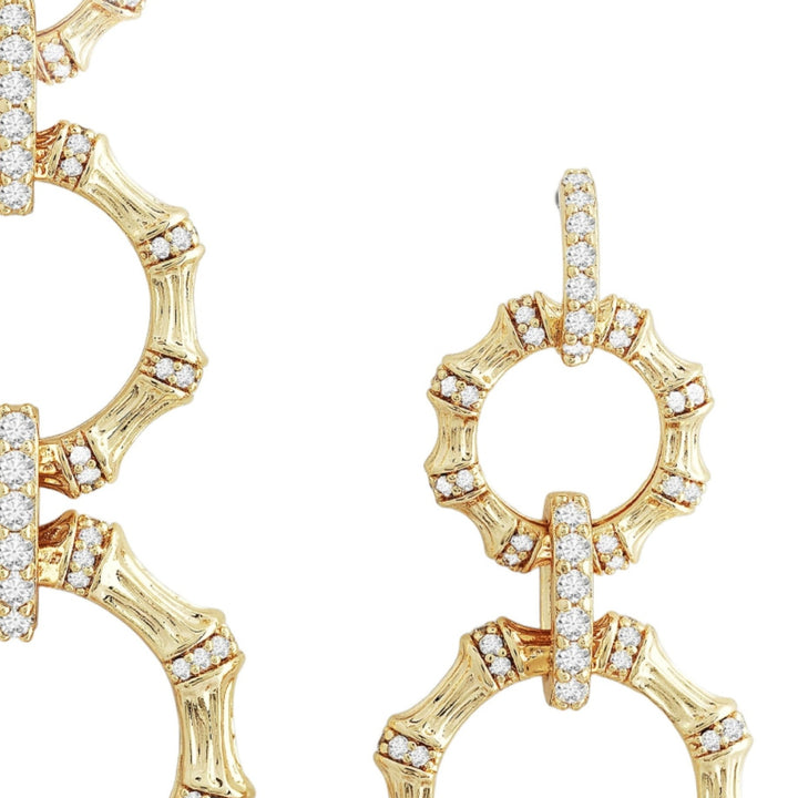 Bamboo Long Chain Earrings