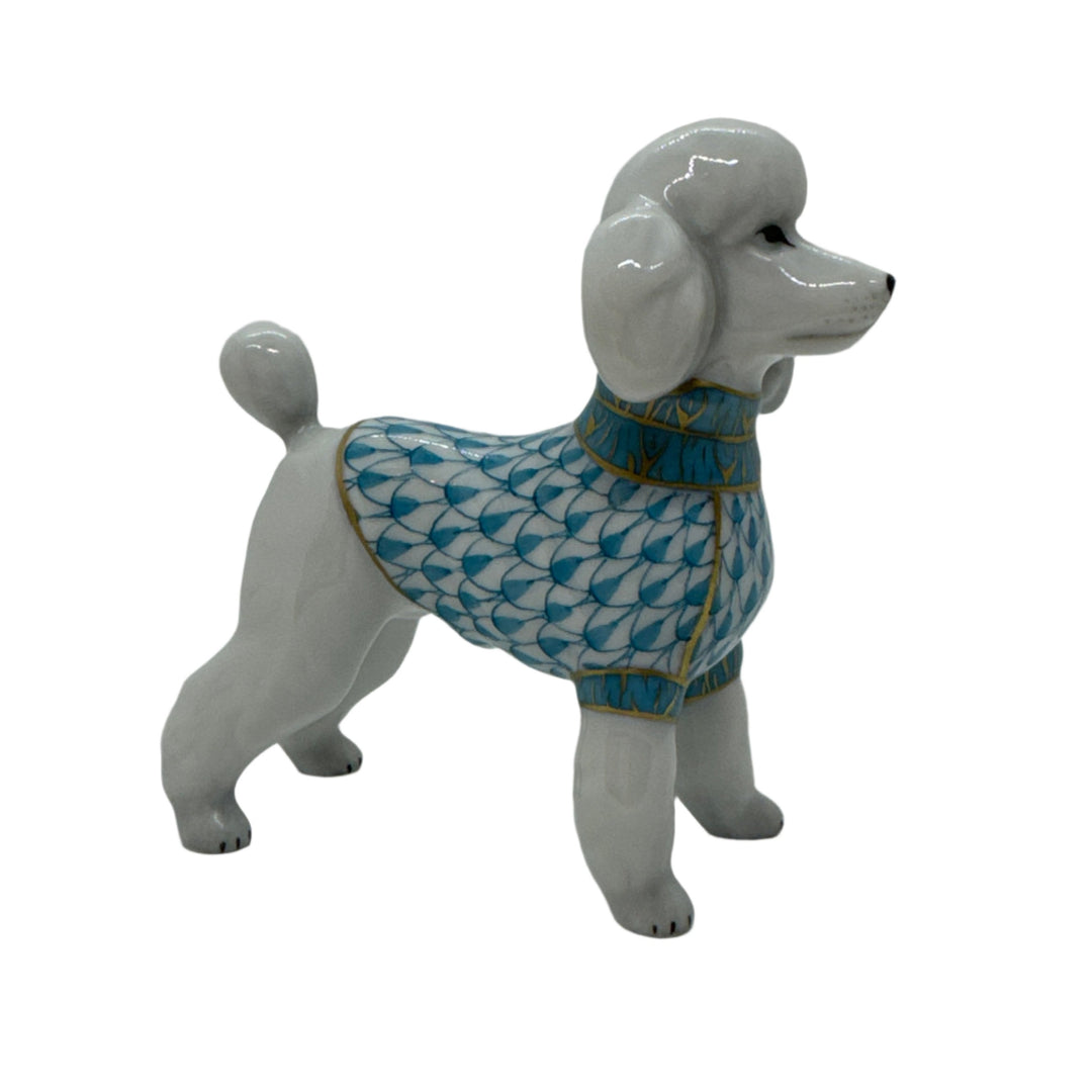 Toy Poodle in Turquoise by Herend