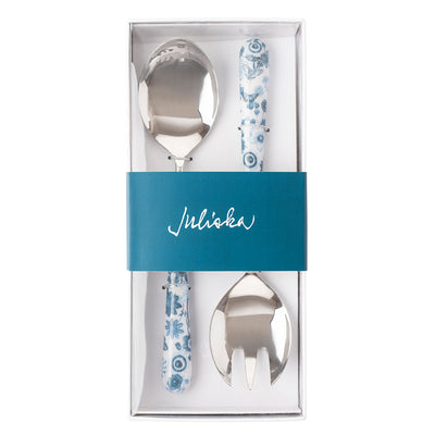 Field of Flowers Chambray Salad Servers