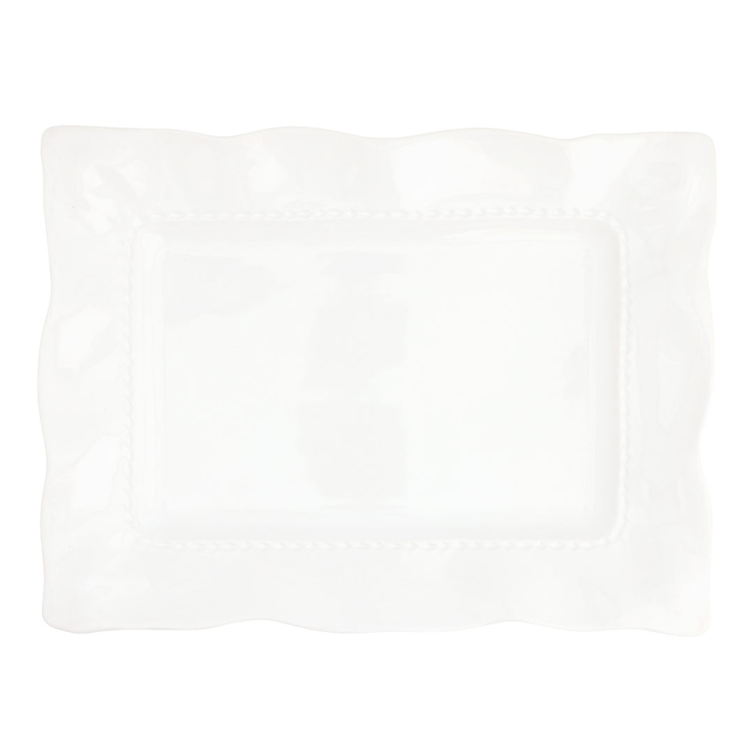 Giorno White Rectangular Platter