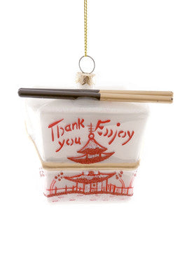 Chinese Take Out Box-Ivory Ornament