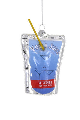 Vodka Juice Pouch Ornament