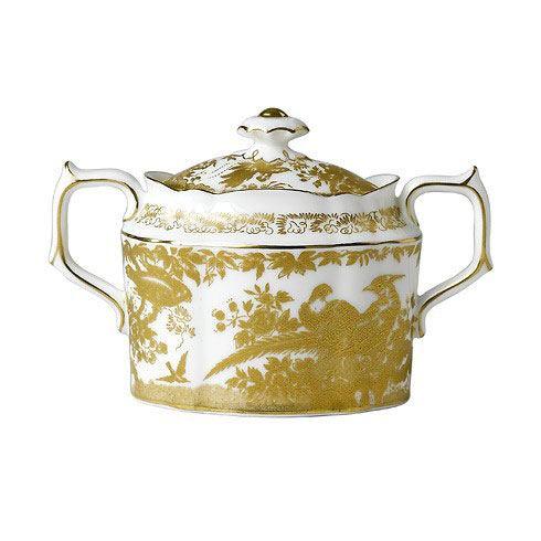 Aves - Gold Covered Sugar Bowl