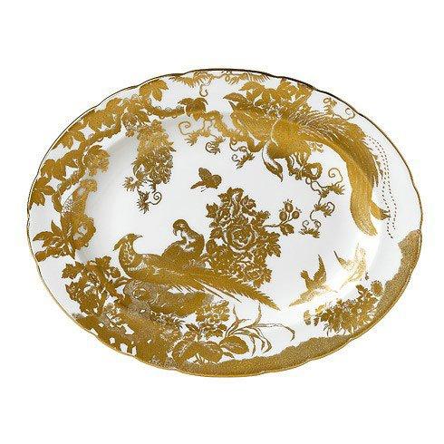 Aves - Gold Medium Platter