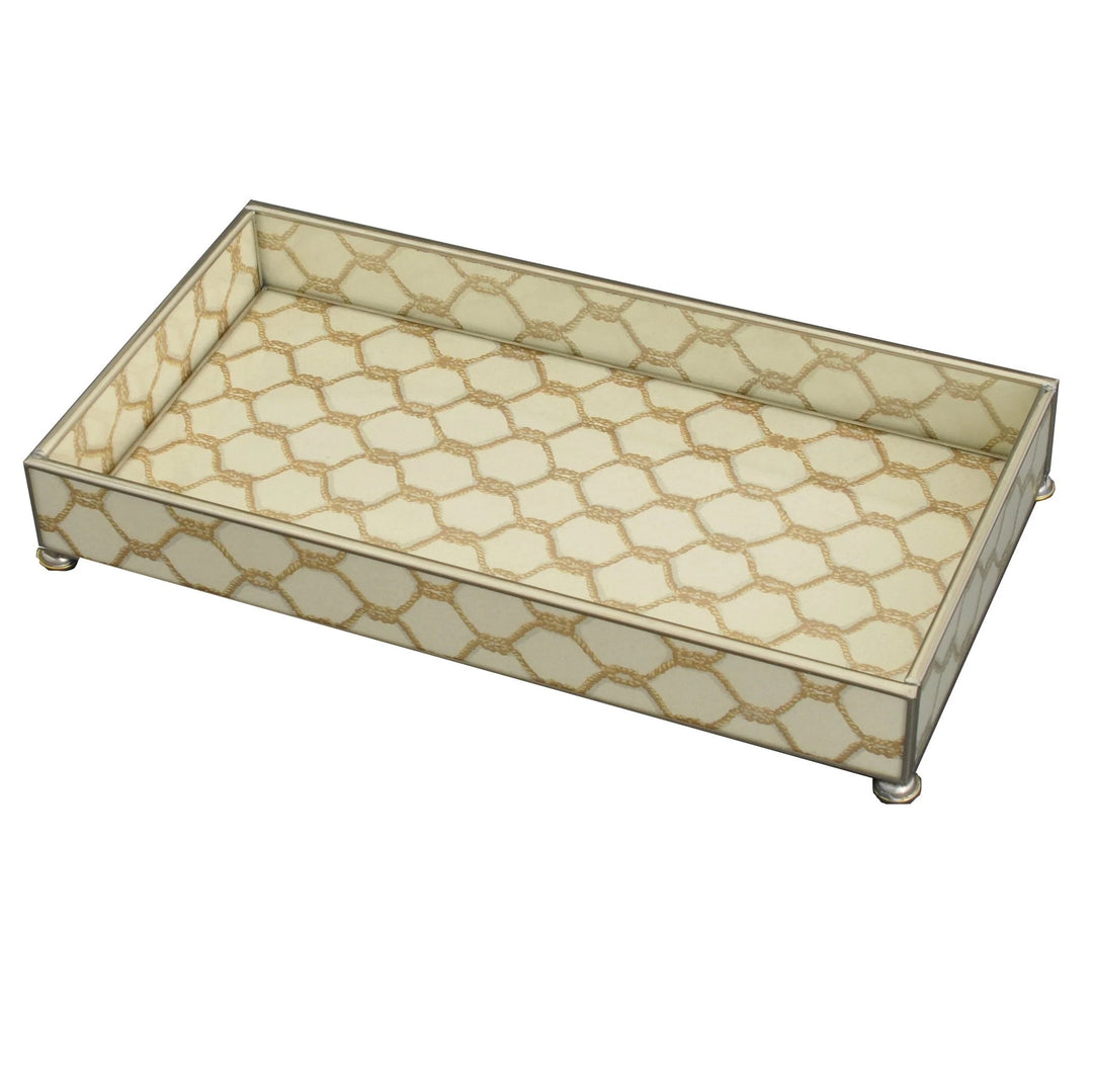 Gold Knot Glass Tray