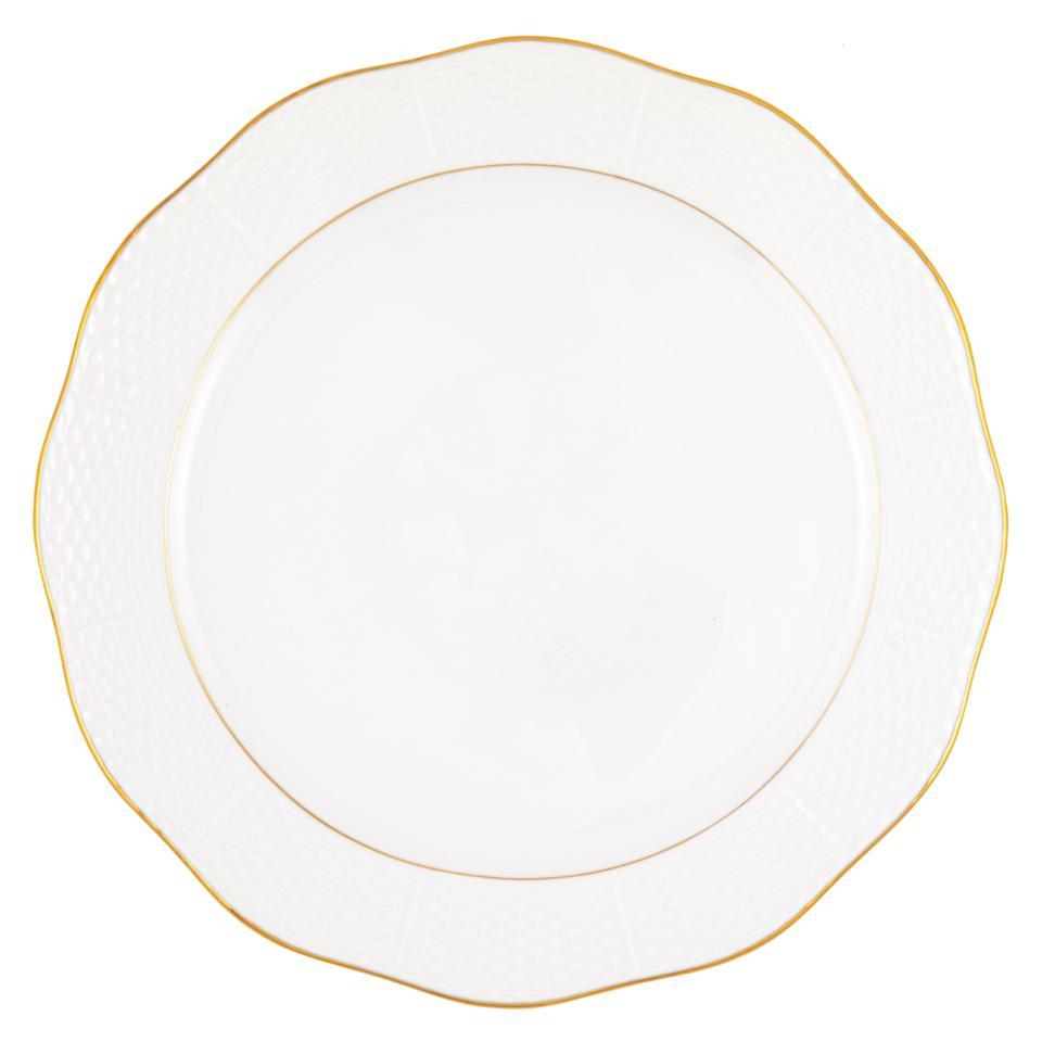 Golden Edge Round Platter