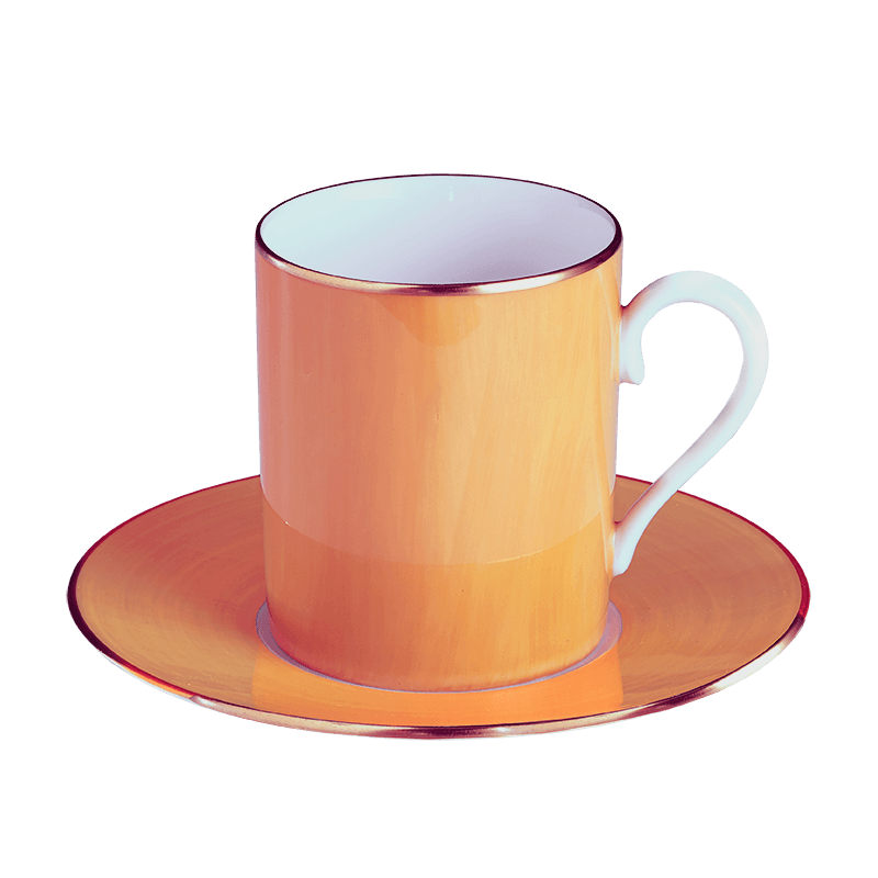 Lexington - Orange Tall Cup & Saucer