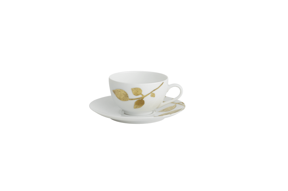 Daphne - White Tea Cup & Saucer