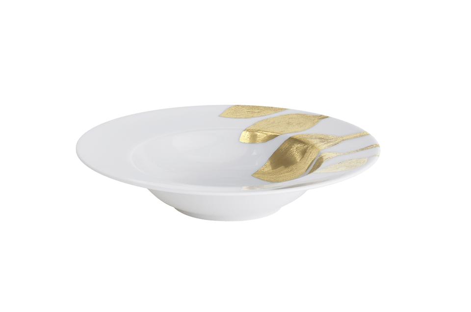 Daphne - White Rim Soup Plate