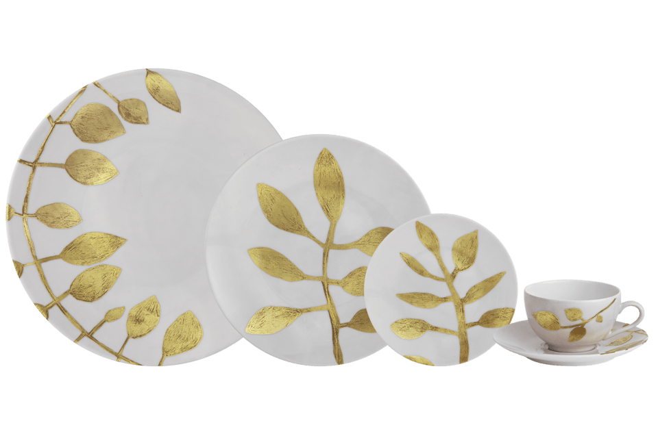 Daphne - White Five Piece Place Setting
