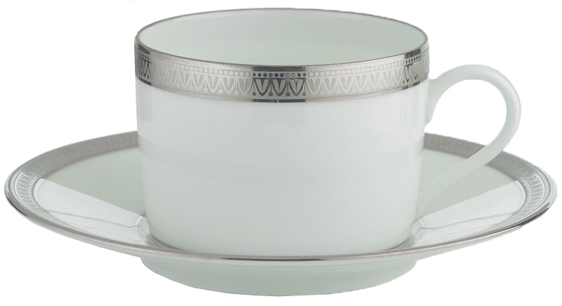 Malmaison - Platinum Tea Cup & Saucer