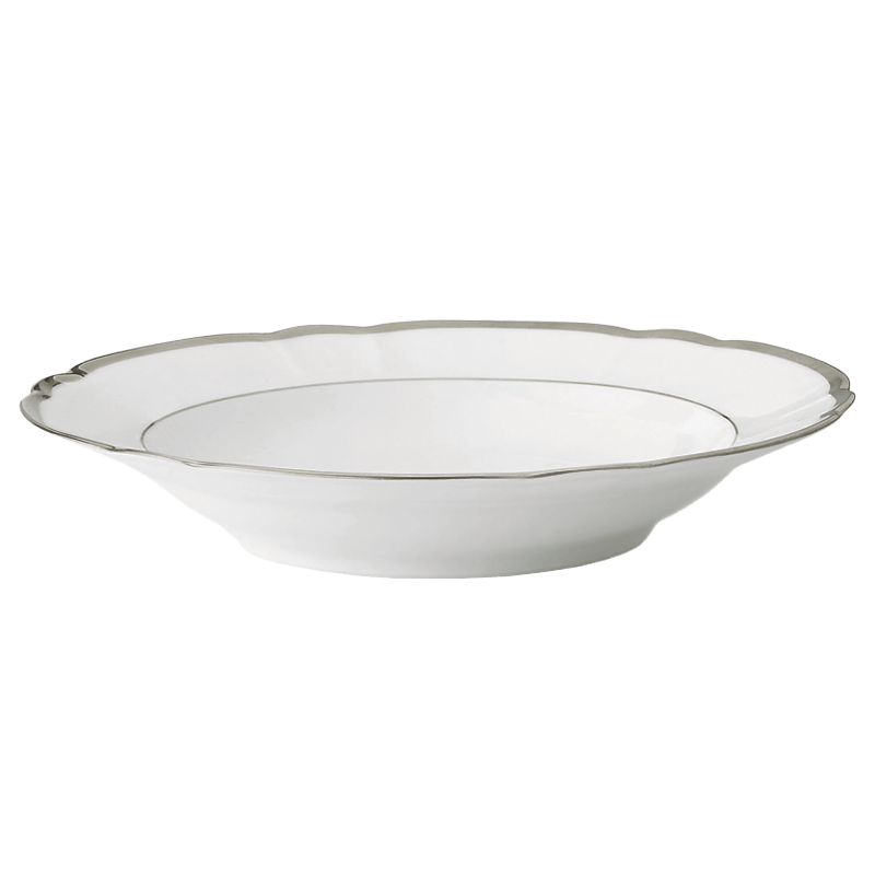 Colette - Platinum Rim Soup Plate