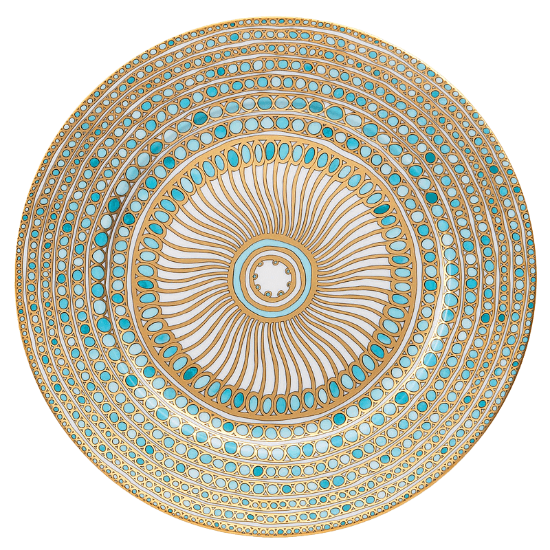 Syracuse - Turquoise Presentation Plate
