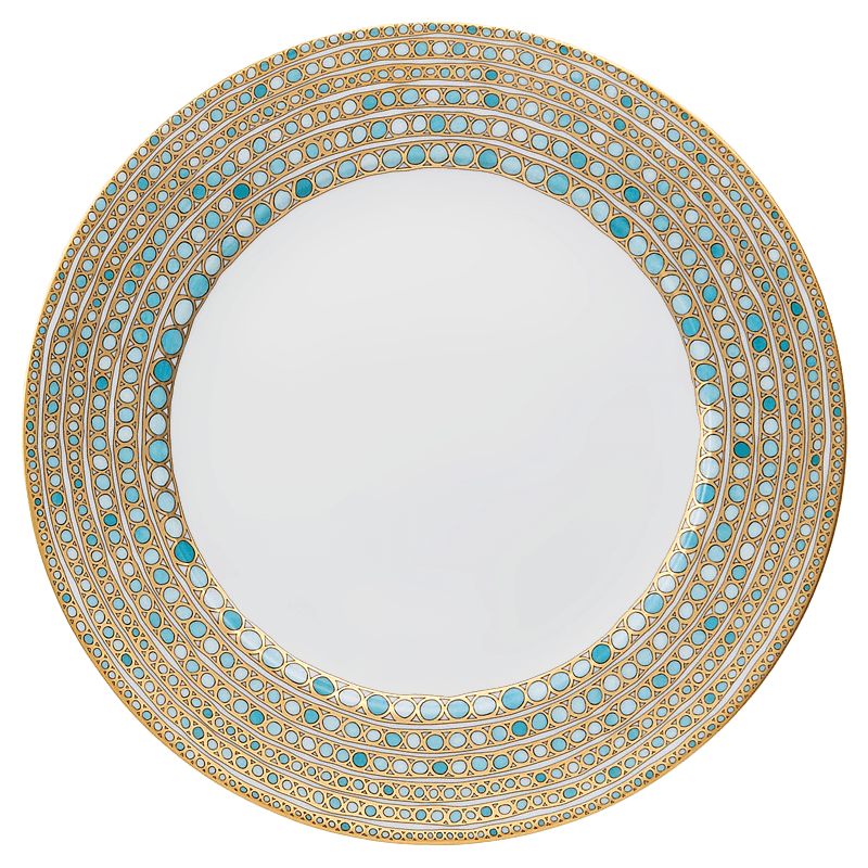 Syracuse - Turquoise Presentation Plate No Center