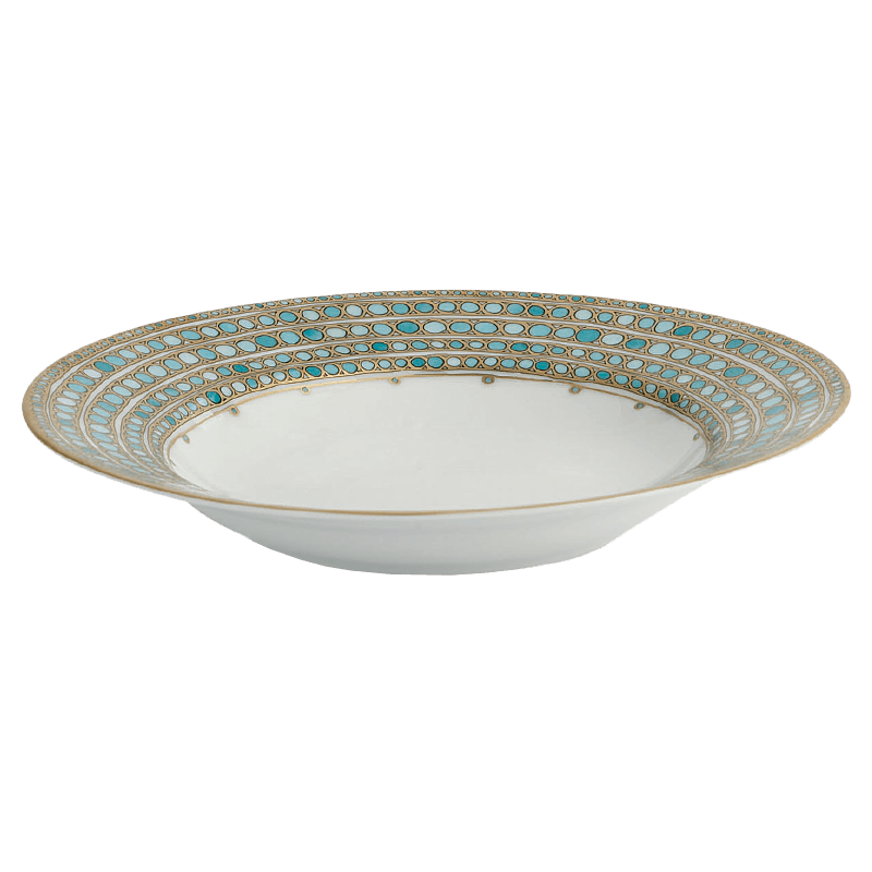 Syracuse - Turquoise French Rim Soup Plate