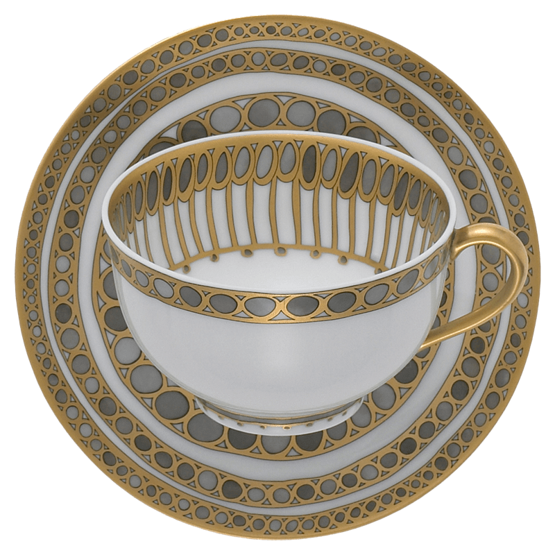 Syracuse - Taupe Tea Cup & Saucer