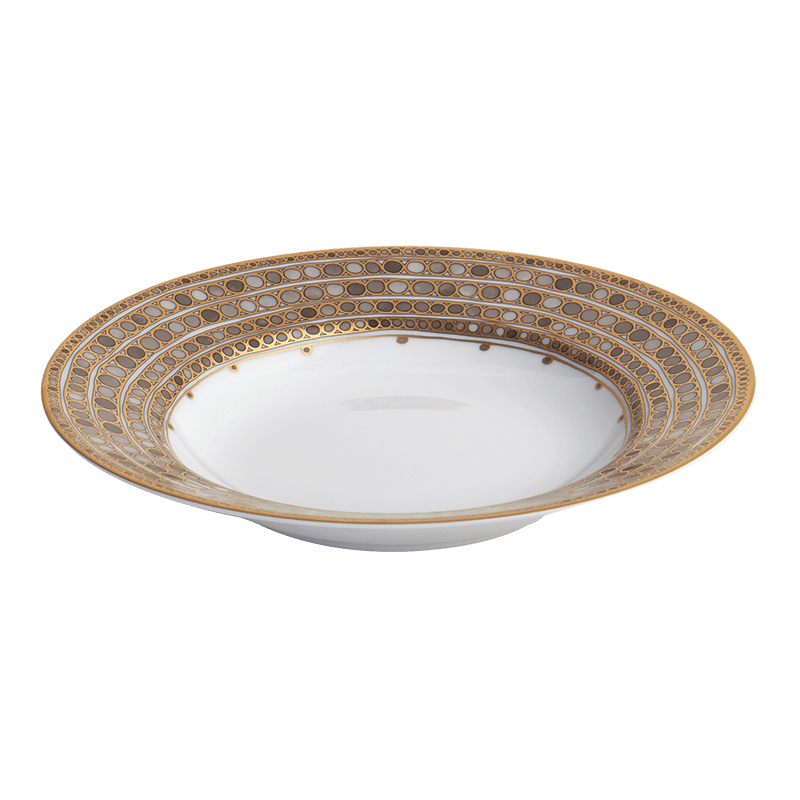 Syracuse - Taupe French Rim Soup Plate