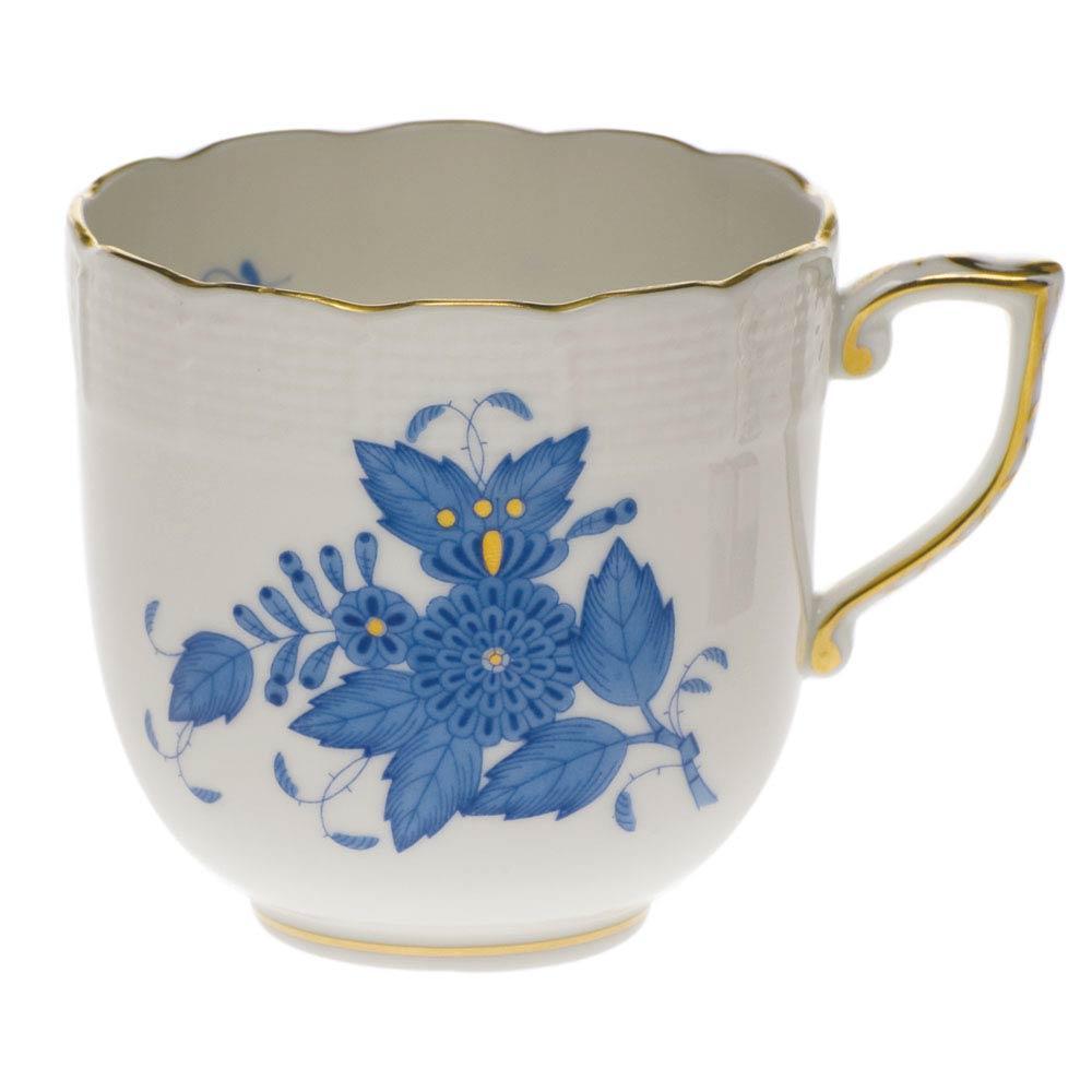 Chinese Bouquet Blue Mocha Cup