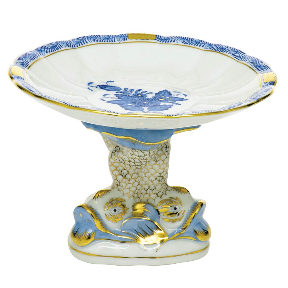 Chinese Bouquet Shell With Dolphin Stand