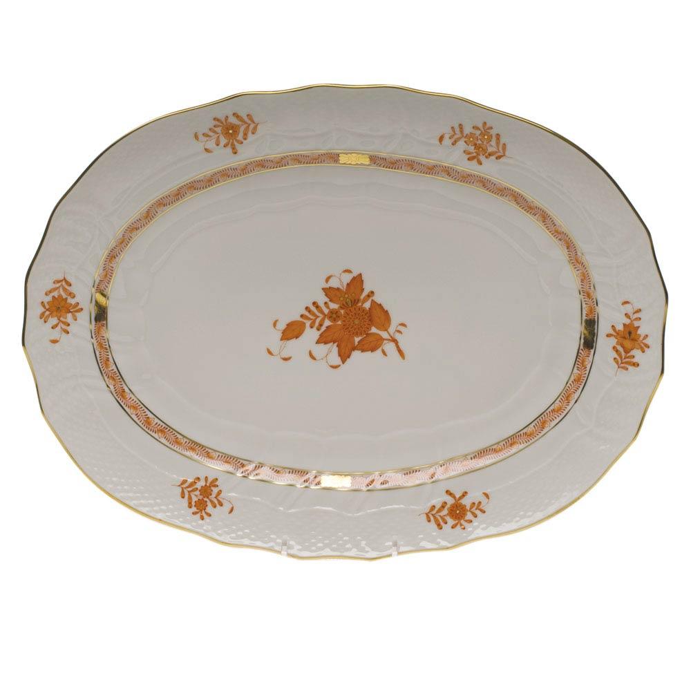 Chinese Bouquet Rust Platter