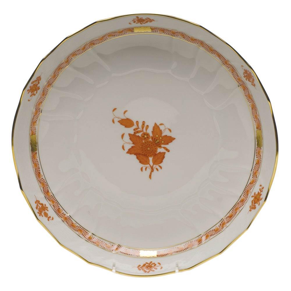 Chinese Bouquet Rust Open Vegetable Bowl