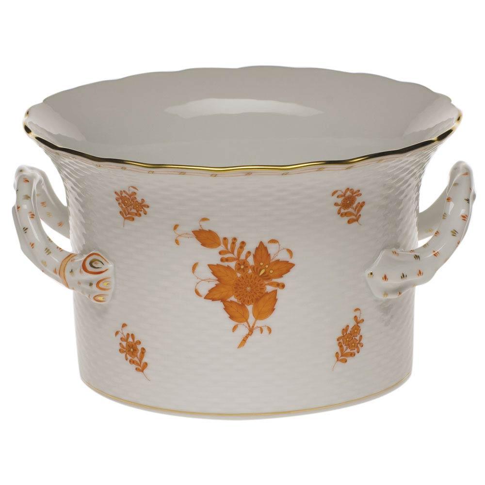 Chinese Bouquet Cachepot With Handles