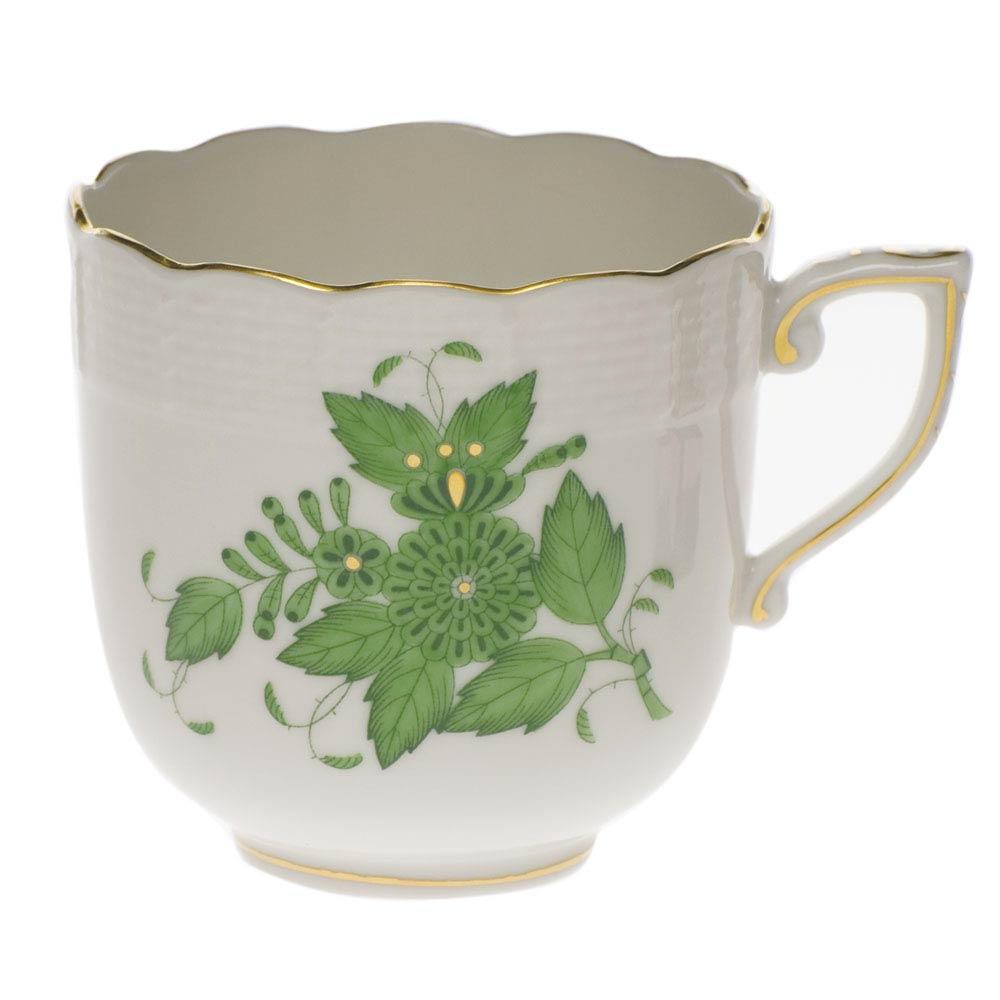Chinese Bouquet Green Mocha Cup
