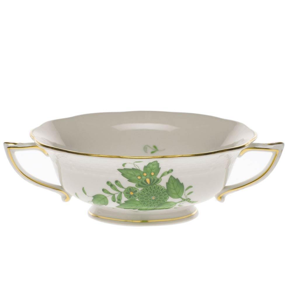 Chinese Bouquet Green Cream Soup Cup