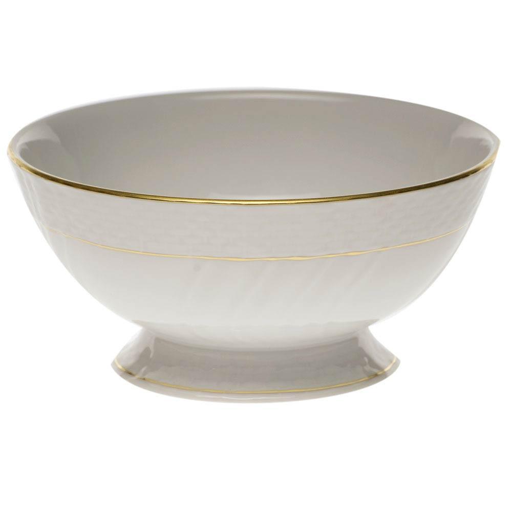 Golden Edge Footed Bowl