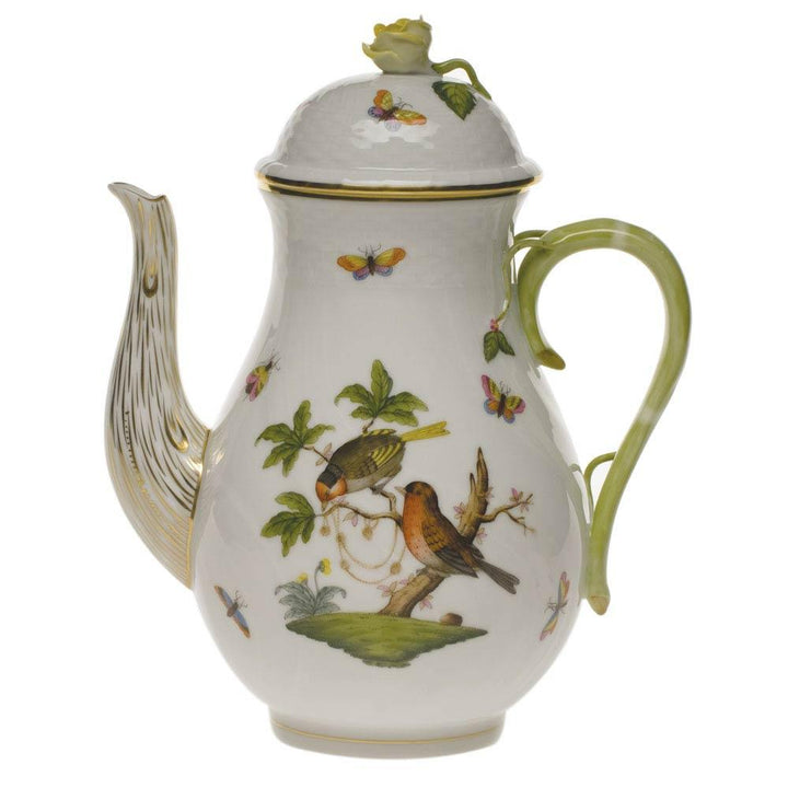 Rothschild Bird Coffee Pot With Rose