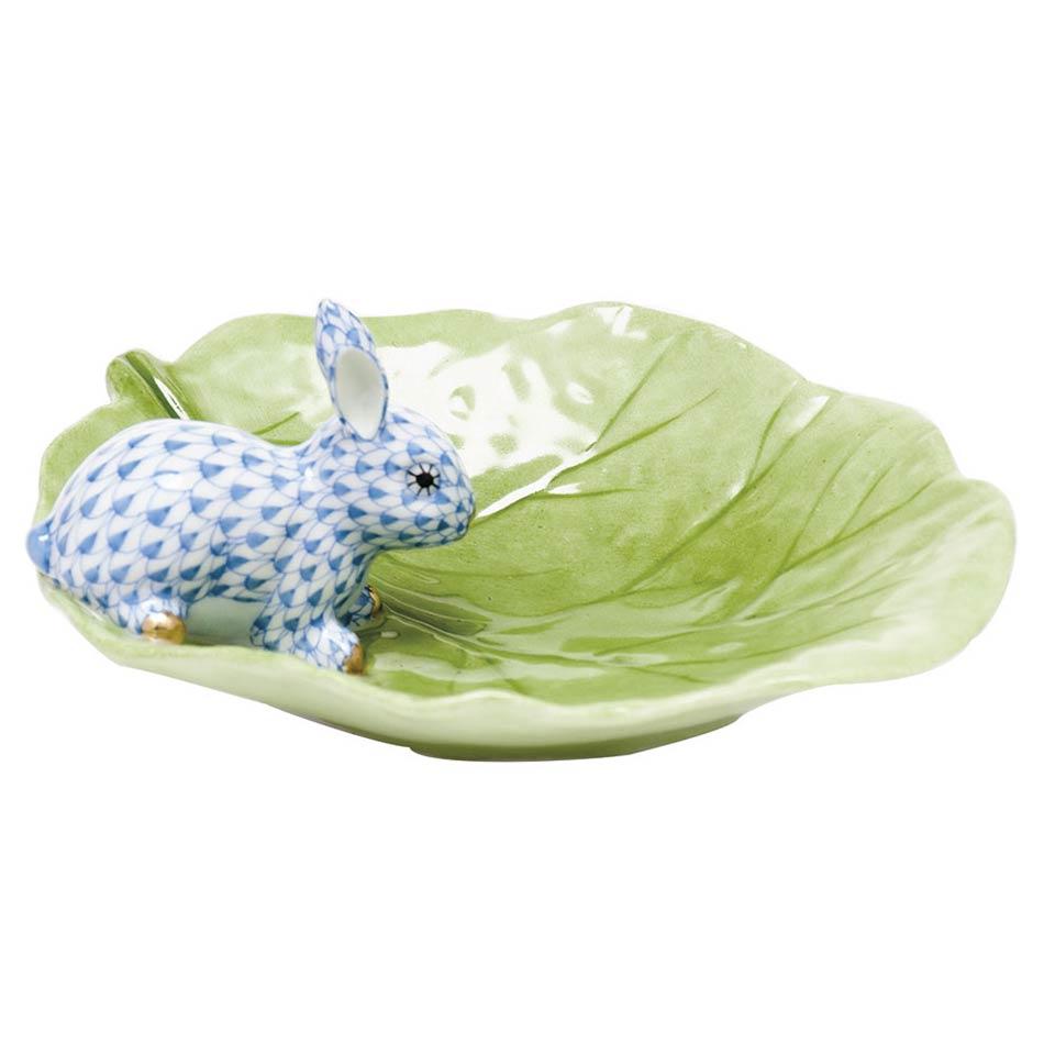 Bunny On Cabbage Leaf