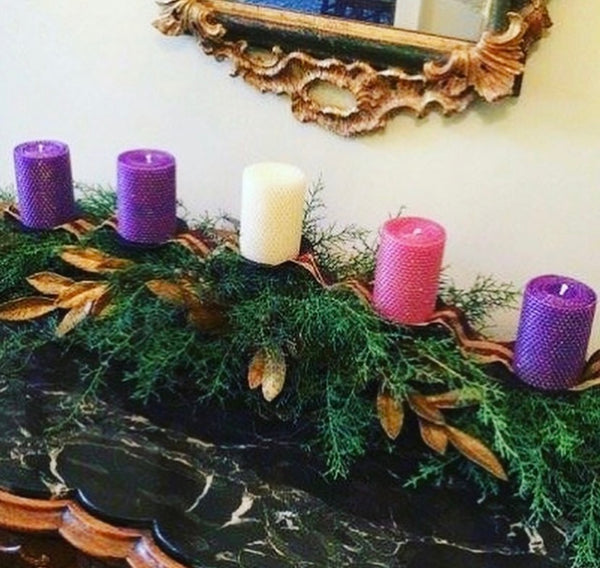 Advent 4" Pillars set of 5