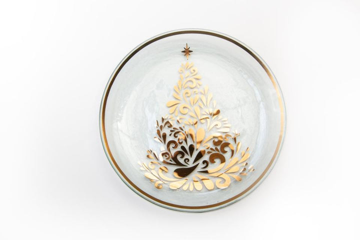 Holiday Christmas Tree Plate