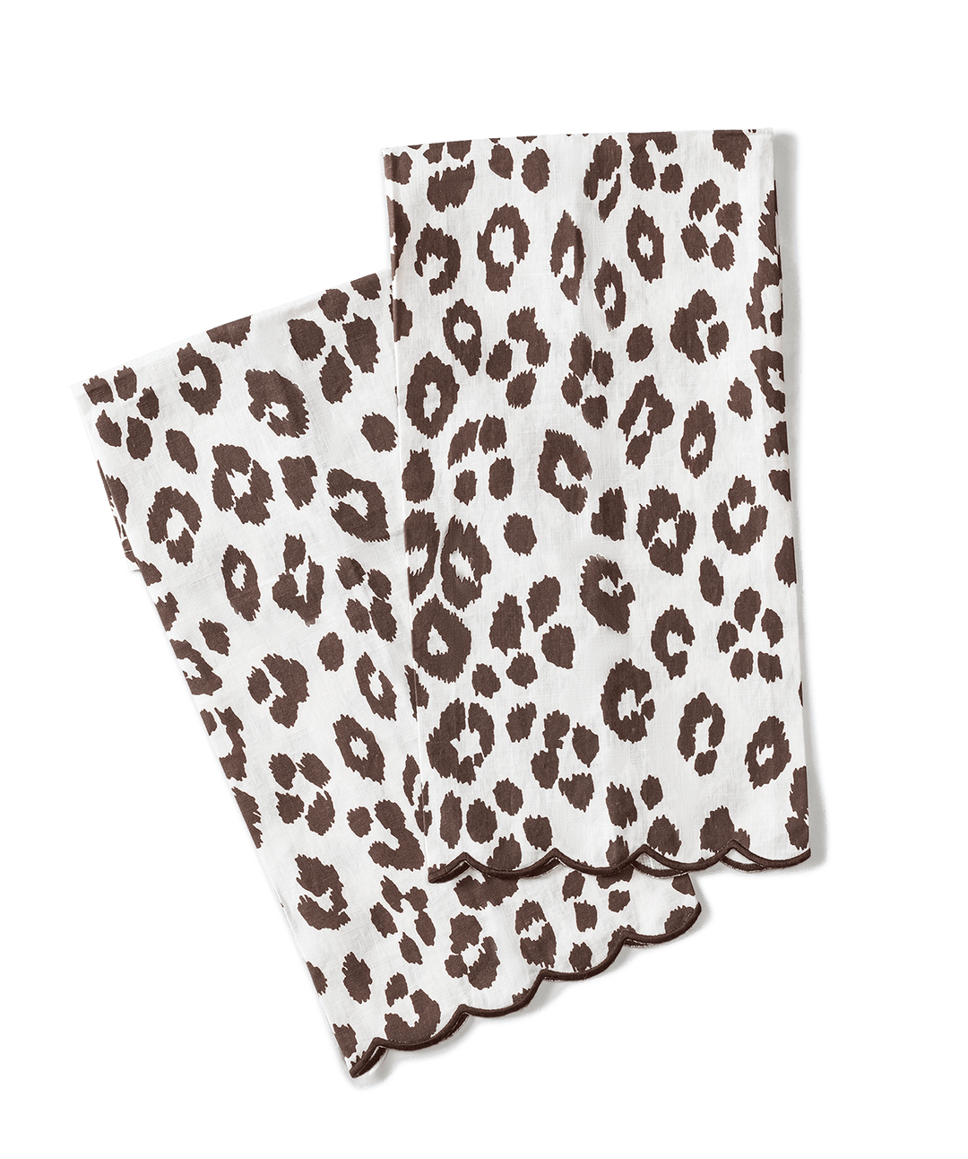 Iconic Leopard Linen Guest Towels (Set of 2) by Matouk